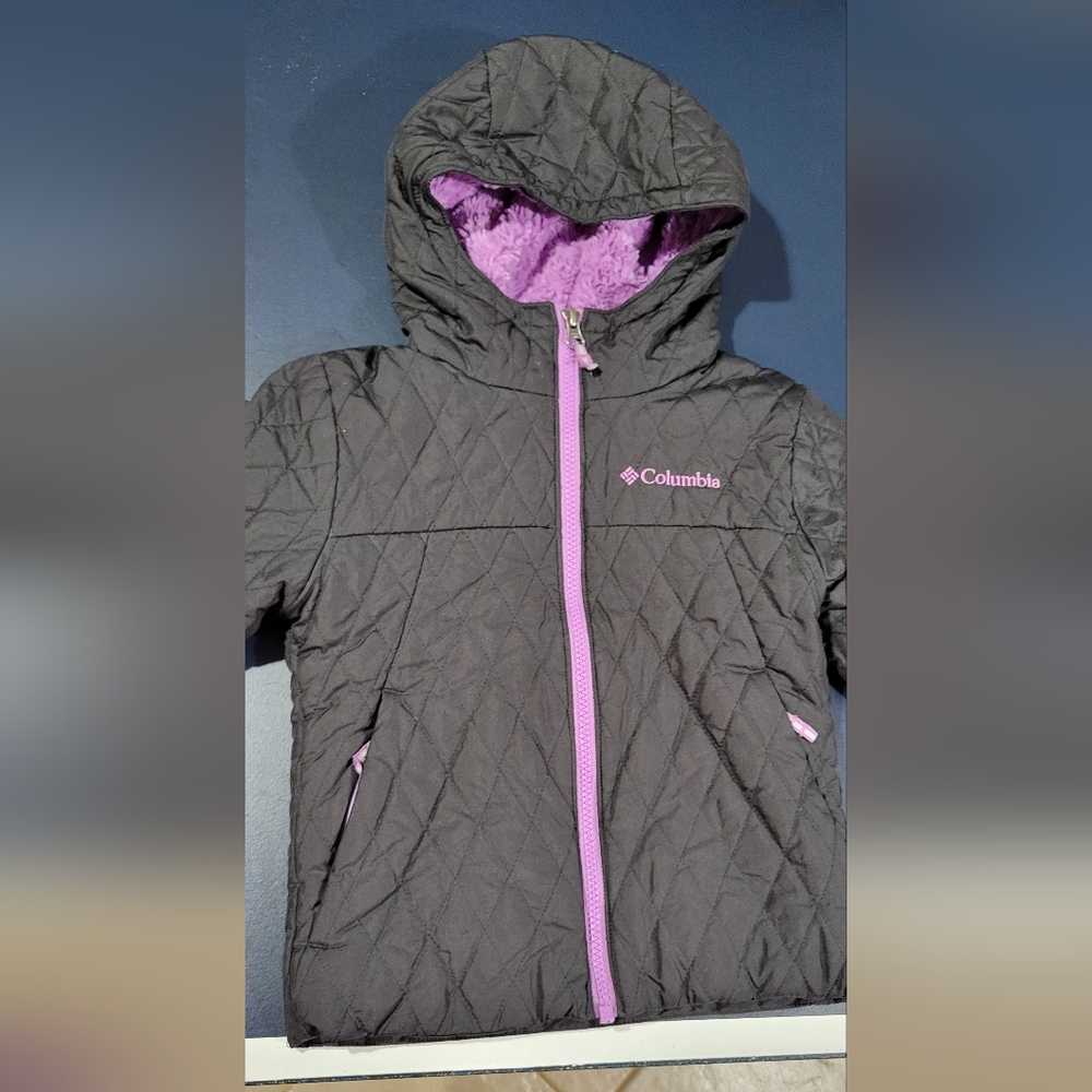 Toddler Girls Columbia Bella Plush Fleece Lined Jacket Size 4/5